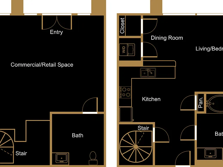 Live/Work Loft - L6 Floorplan Diagram
