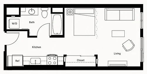 Floor plan Studio-A4