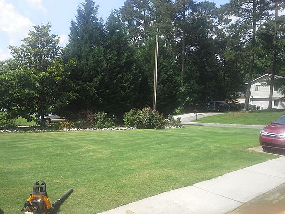 Beautiful weed free lawn. 