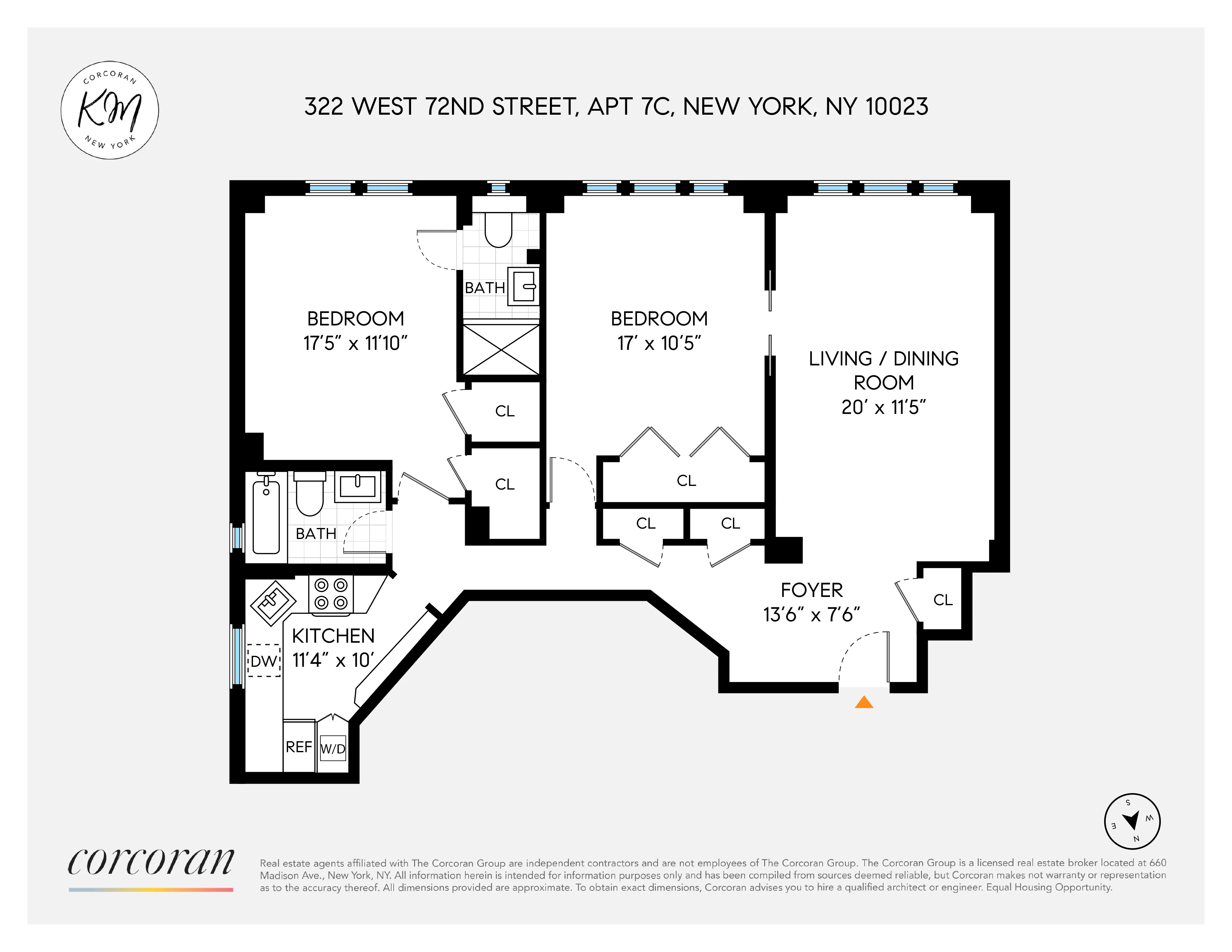 322 West 72nd Street #7C in Lincoln Square, Manhattan