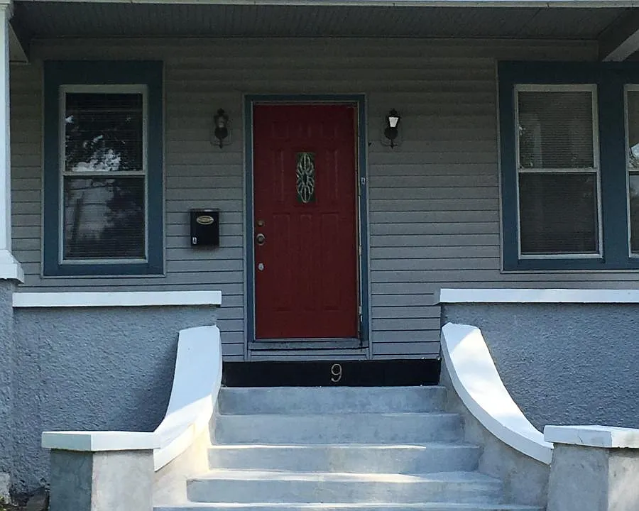 front of house with porch seatings