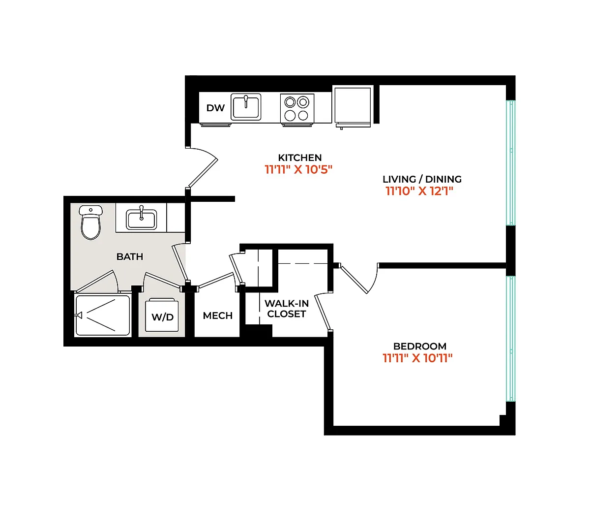 Floor plan A7A