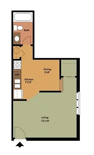 Floor plan Studio
