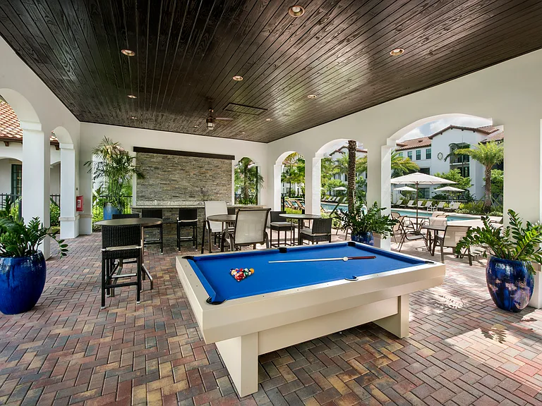 Gather and unwind at your resident clubhouse with a billiards and comfortable lounge