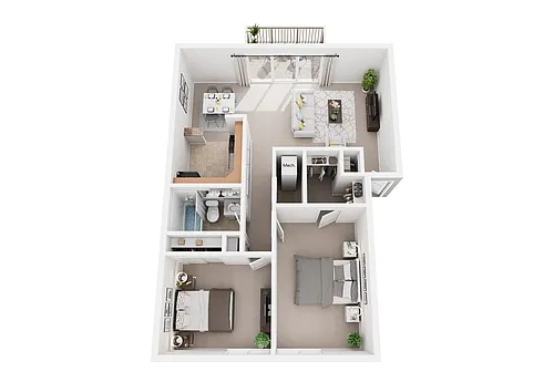 Floor plan 2 Bedroom