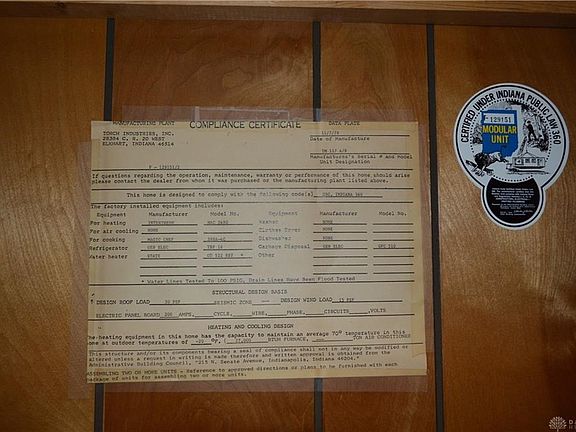 HUD certification #129151 & 129152