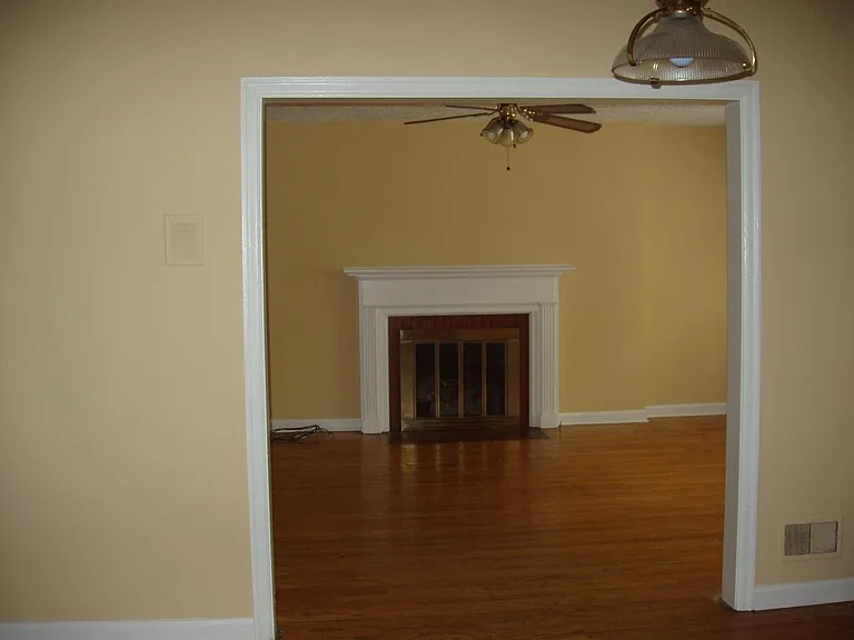 view of living room from dining room