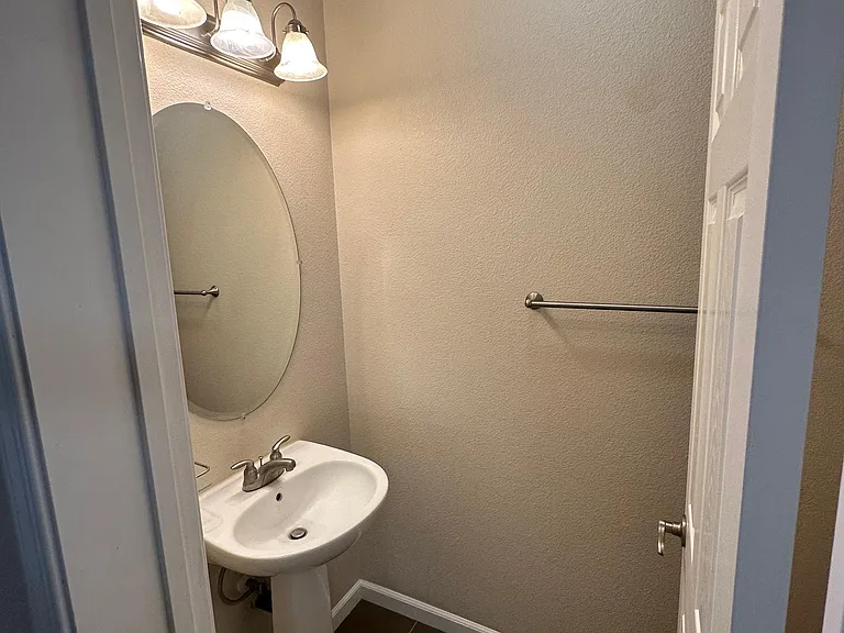 Guest bathroom on middle level