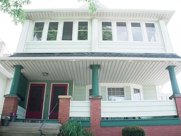 Front of house with private porch