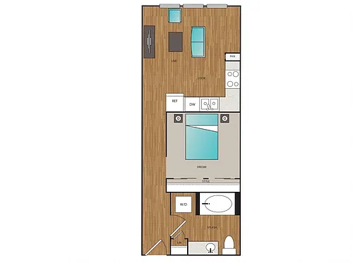 Floor plan Phase I Studio B