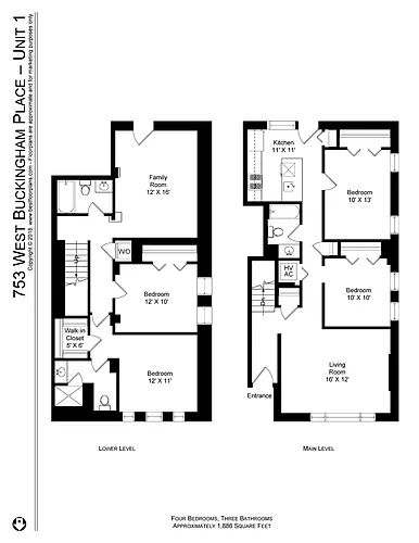 Floor plan Four Bedroom