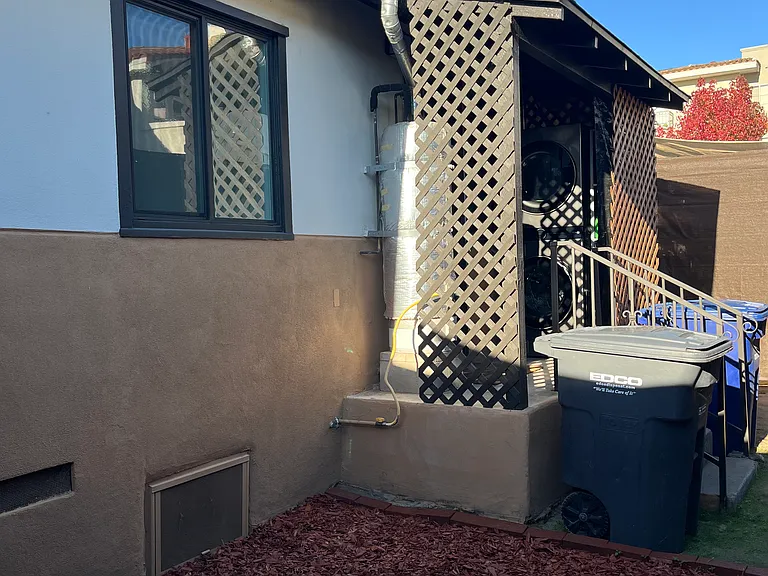 Small backyard. The owner is open to you creating a space you enjoy.