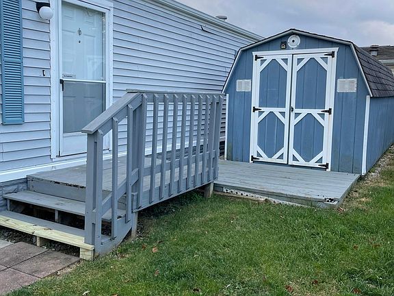 Front door and shed