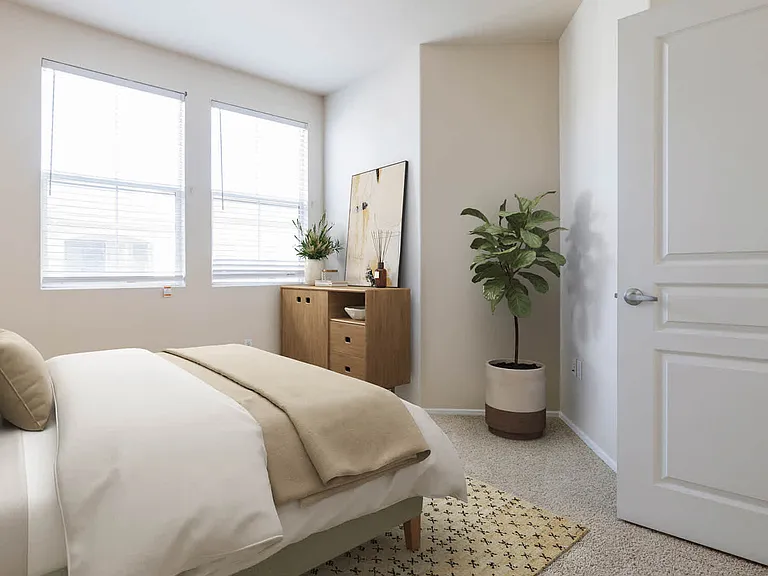 Carpeted Bedroom