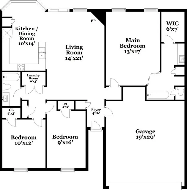 3 bed, 2.0 bath, 1328 sqft, $2,450 — Photo 2
