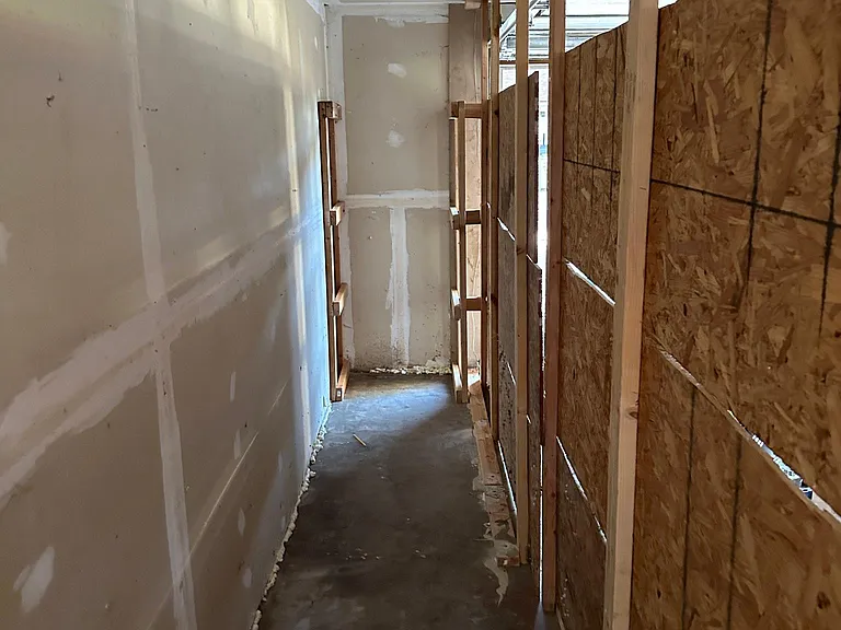 Available storage in the garage.