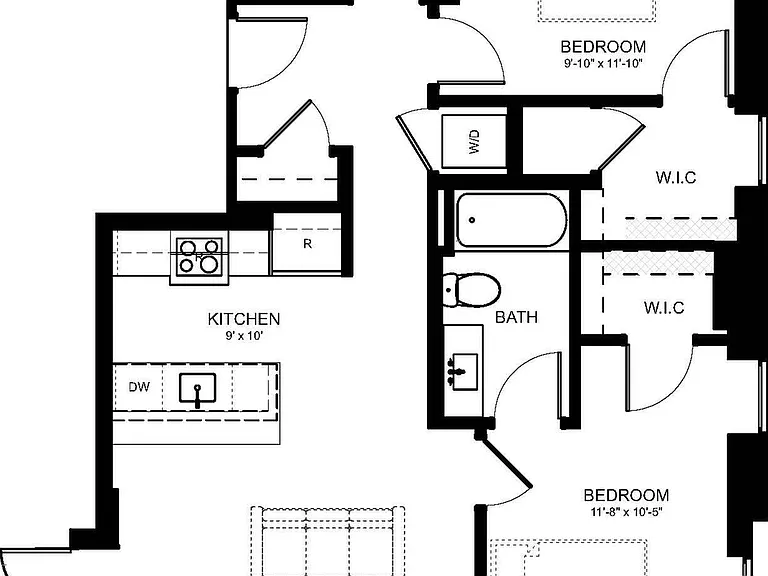 Explore this contemporary apartment layout designed for modern living. Explore this contemporary apartment layout designed for modern living.