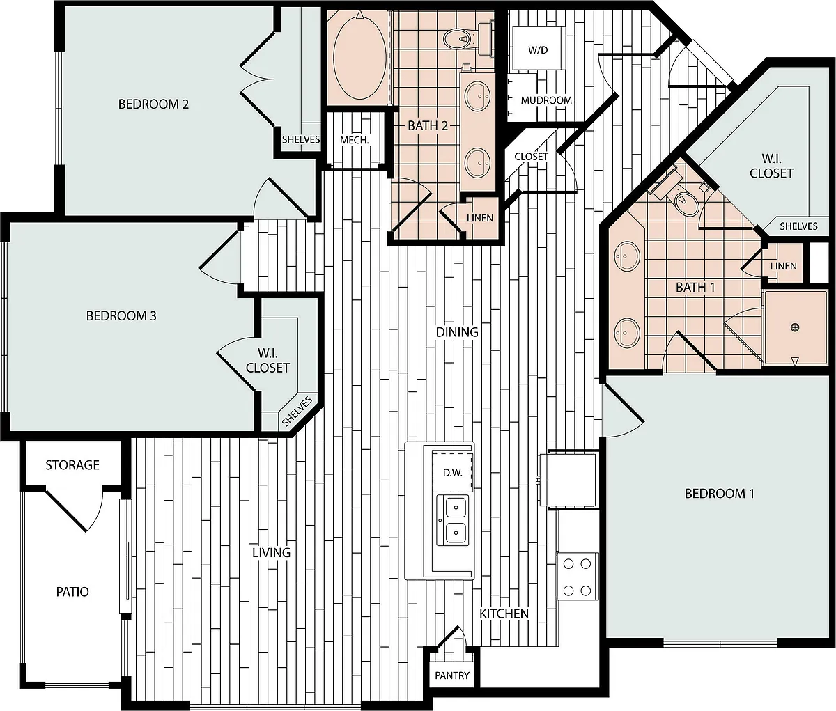Floor plan D1-H