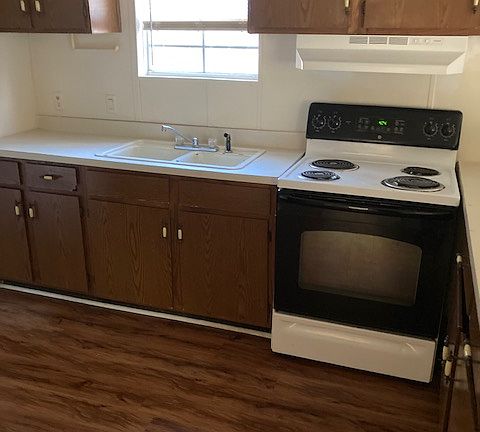 kitchen stove and sink