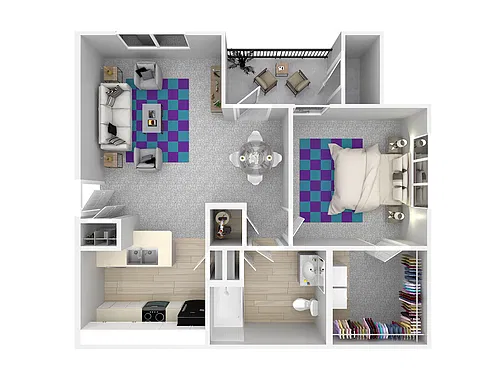 Floor plan 1 X 1
