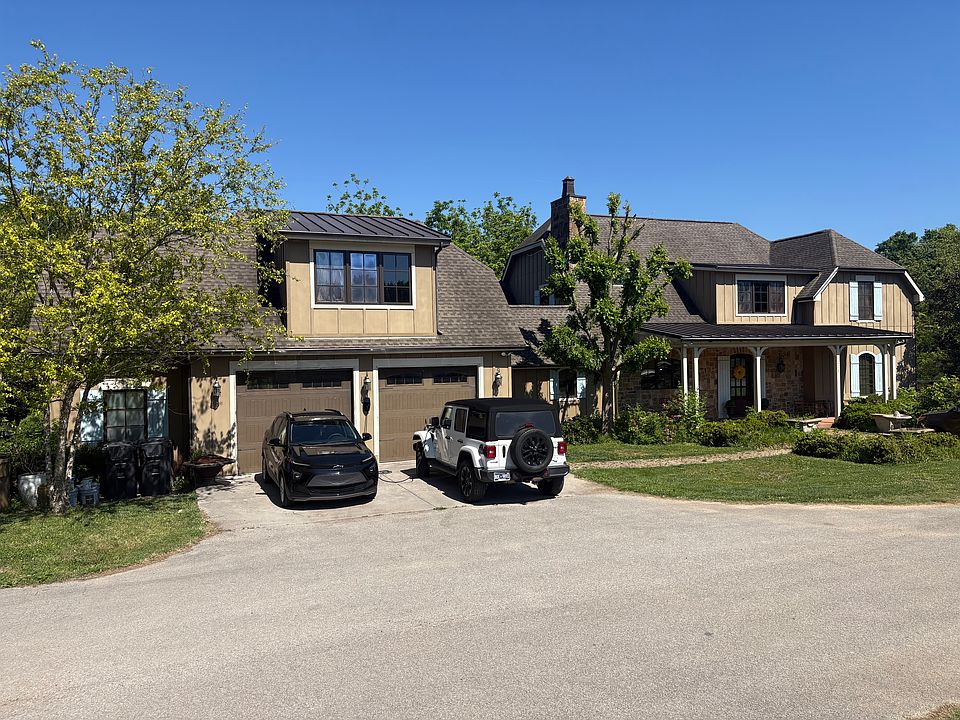 Detached Garage and Front of Home