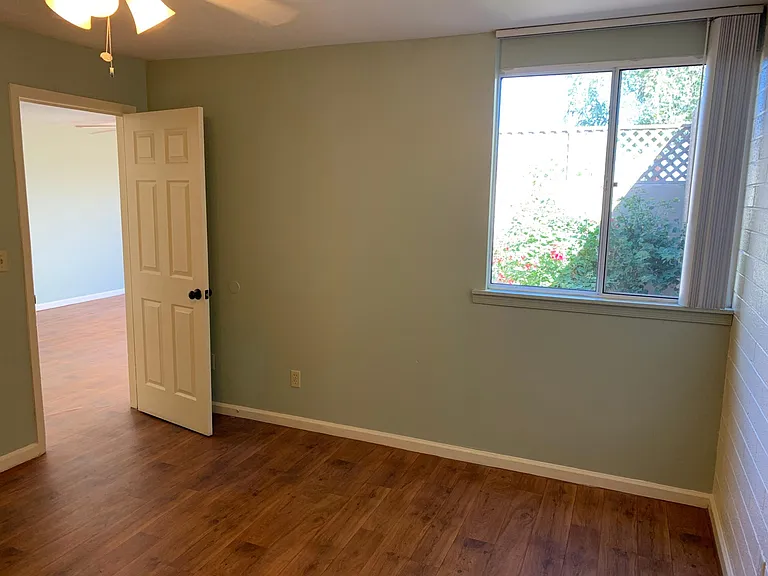 1br with back patio's bedroom