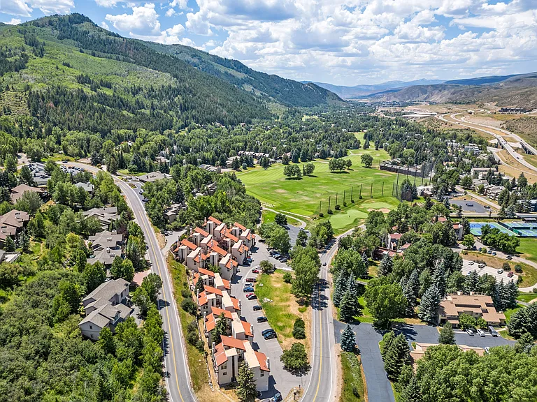 Golf driving range is next to the complex