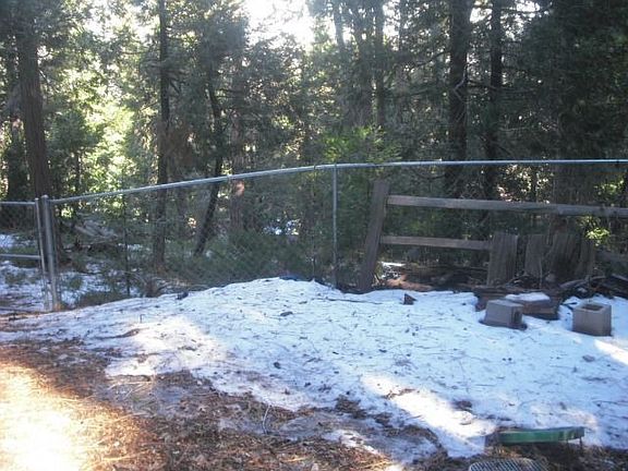 fenced in level back yard