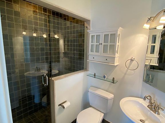 Master bedroom full bath with slate shower