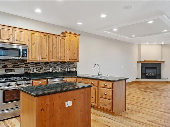 Kitchen looking to dining area