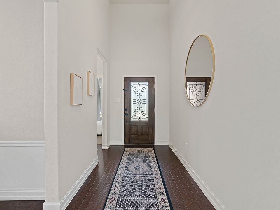 Entry with tall ceilings