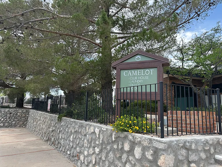 Camelot community buildings including bike storage room