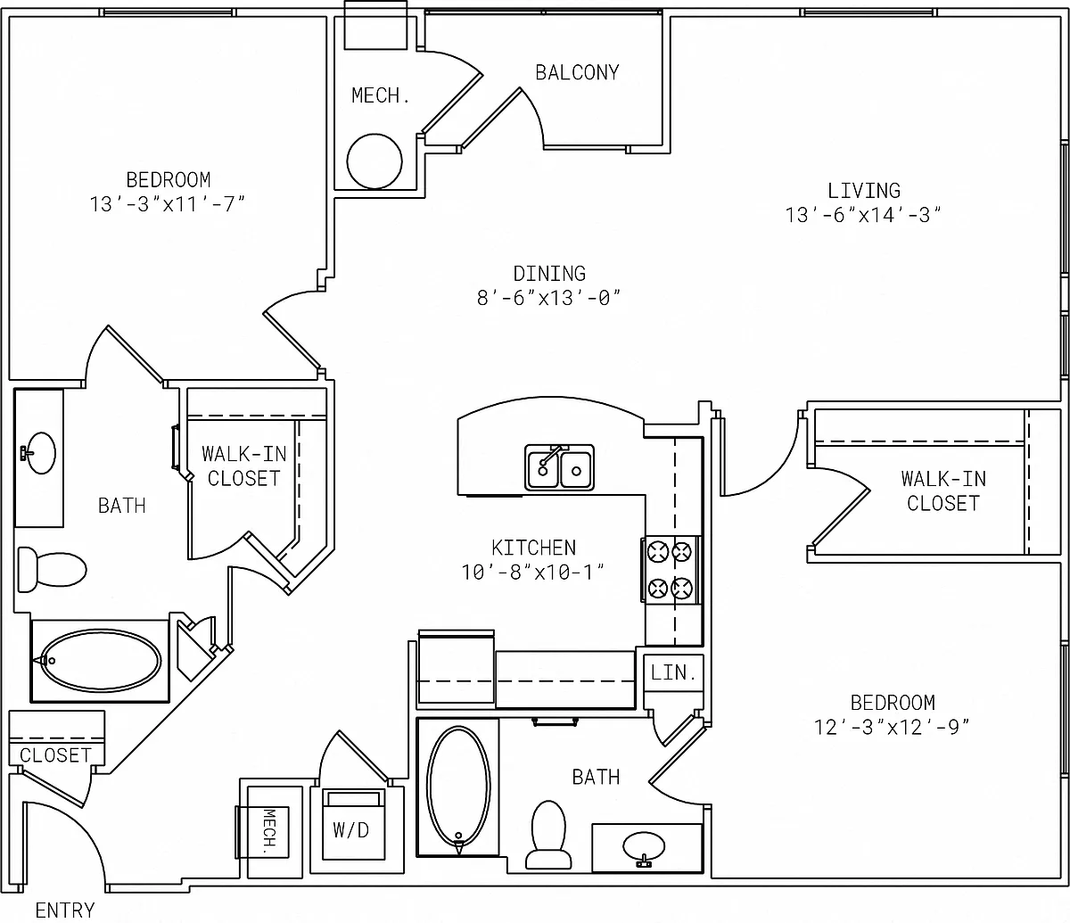 Floor plan 1-B2