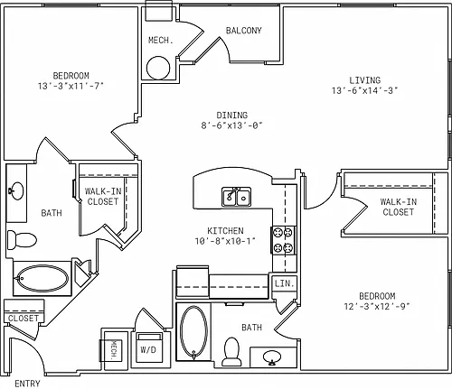 Floor plan 1-B2