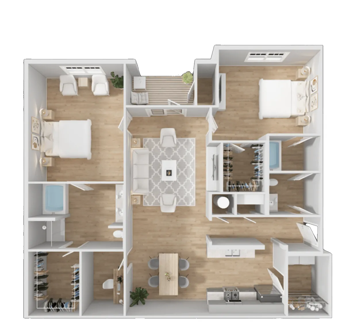Floor plan Two Bedroom