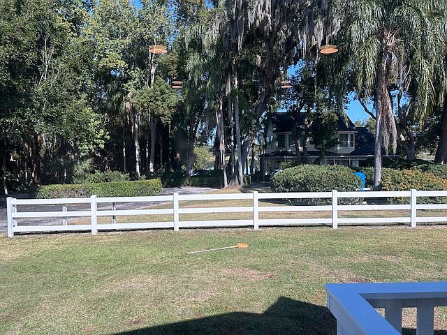 View from Living room with lake in the background