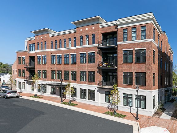 The impressive exterior is on full display from the sidewalks of Historic Leesburg.