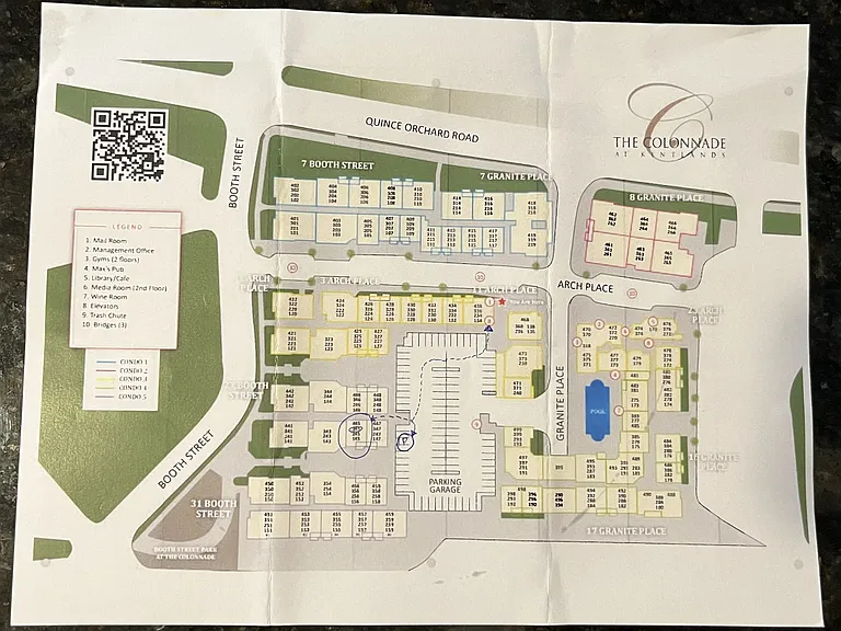 Map of The Colonnade.
