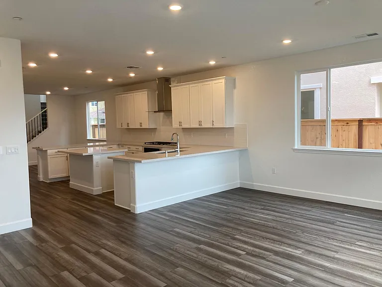 Kitchen from living area.