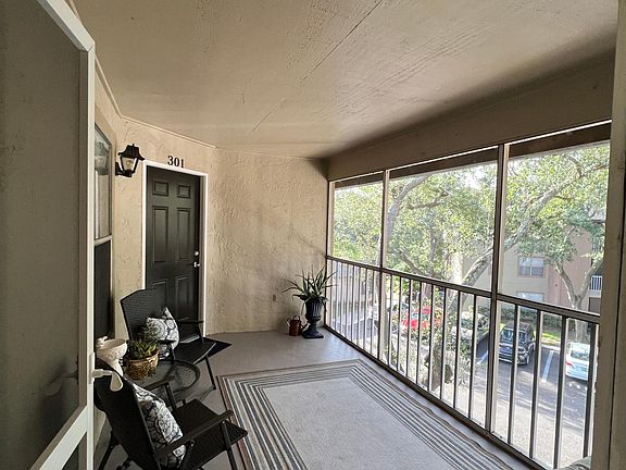 Front porch~ view from screen entry door.