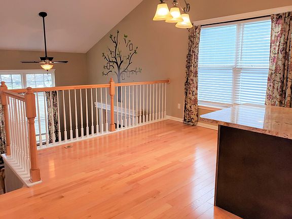 open kitchen with breakfast area