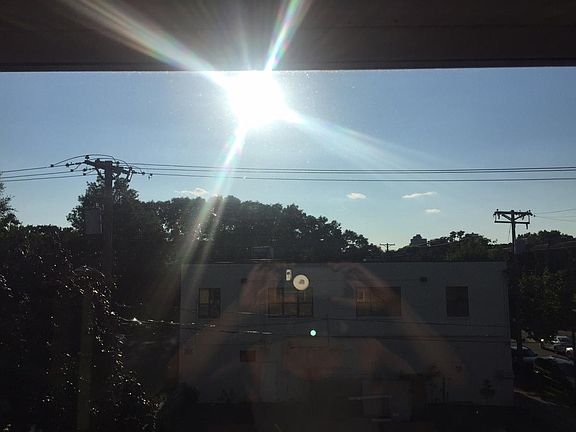 View from living room facing directly west