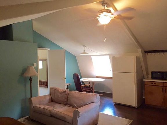 Living room area and dining area