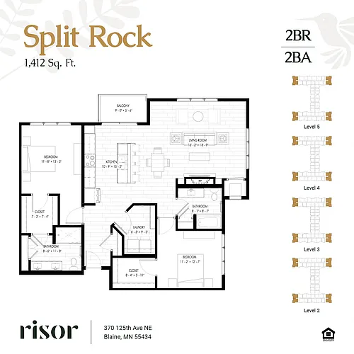 Floor plan Split Rock