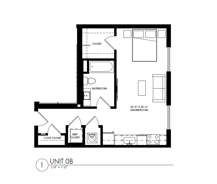 Floor plan Studio 80 Percent