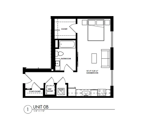 Floor plan Studio 80 Percent