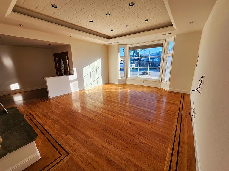 Family room & foyer view from office.