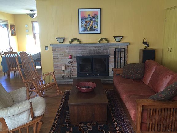 Living Room Wood Burning Fire Place