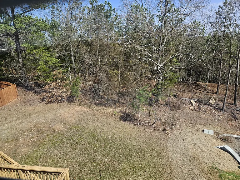 Backyard view from Jack and Jill second room