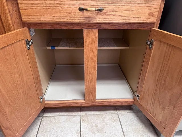 Lots of lower cabinet space